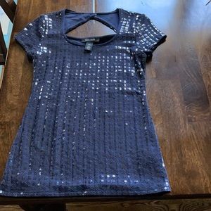 White House black market sequin top
